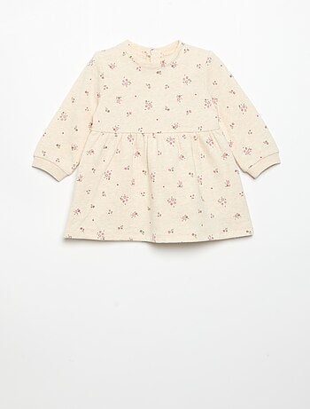 Vestido estampado de manga larga