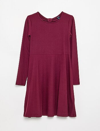 Vestido estampado de manga larga
