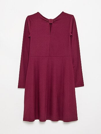 Vestido estampado de manga larga