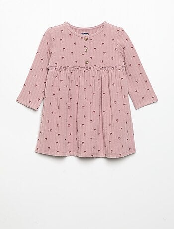 Vestido estampado de punto suave
