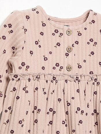 Vestido estampado de punto suave