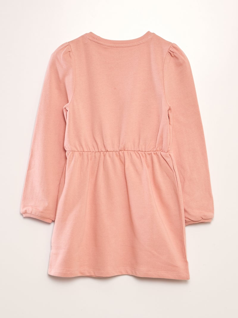 Vestido estampado de tela de chándal VERDE - Kiabi