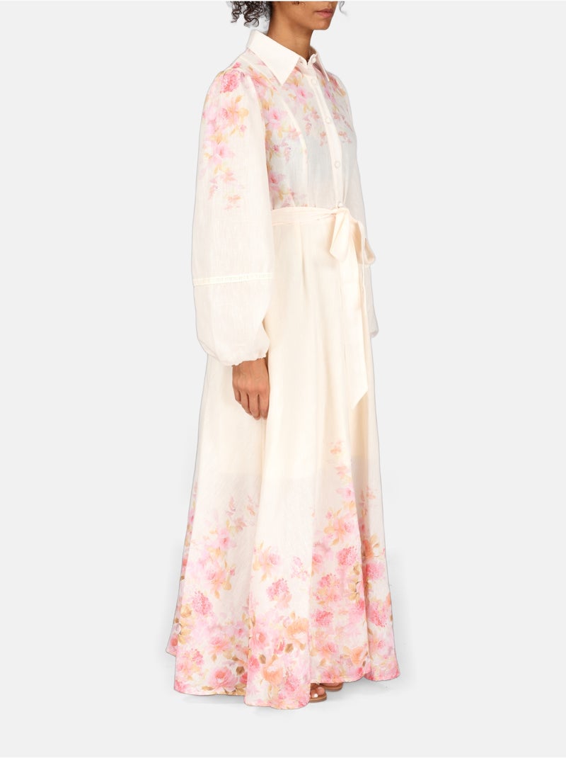 Vestido estampado Naranja - Kiabi