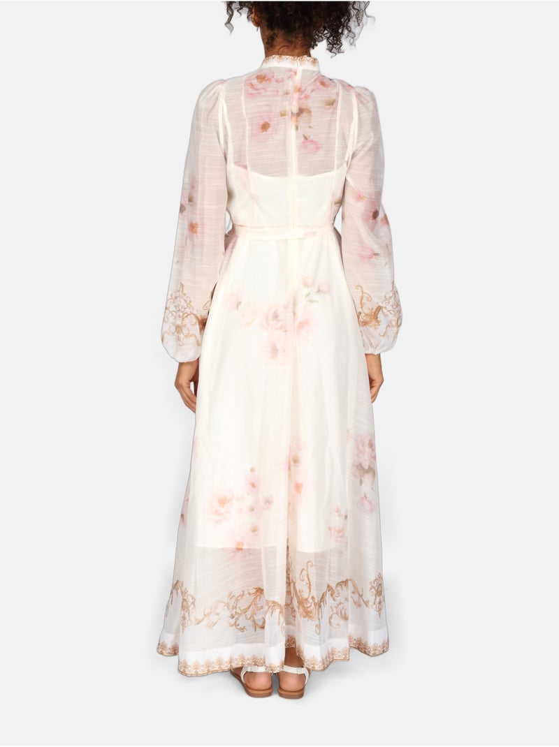 Vestido estampado Rosa - Kiabi