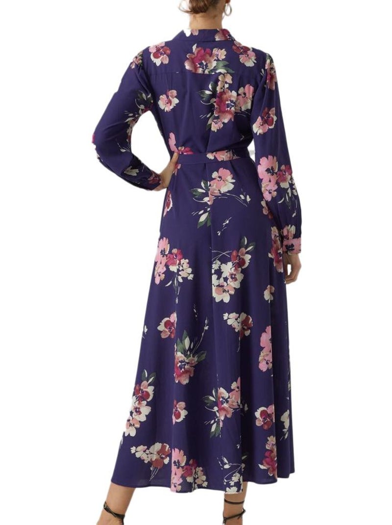 Vestido Estampado Vero Moda para Mujer Azul marino - Kiabi