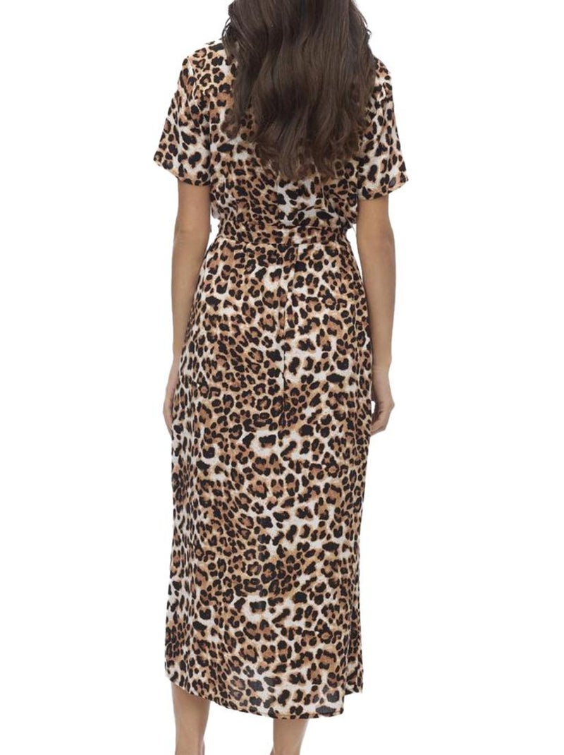 Vestido Estampado Vero Moda para Mujer Marrón/Beige/Negro - Kiabi