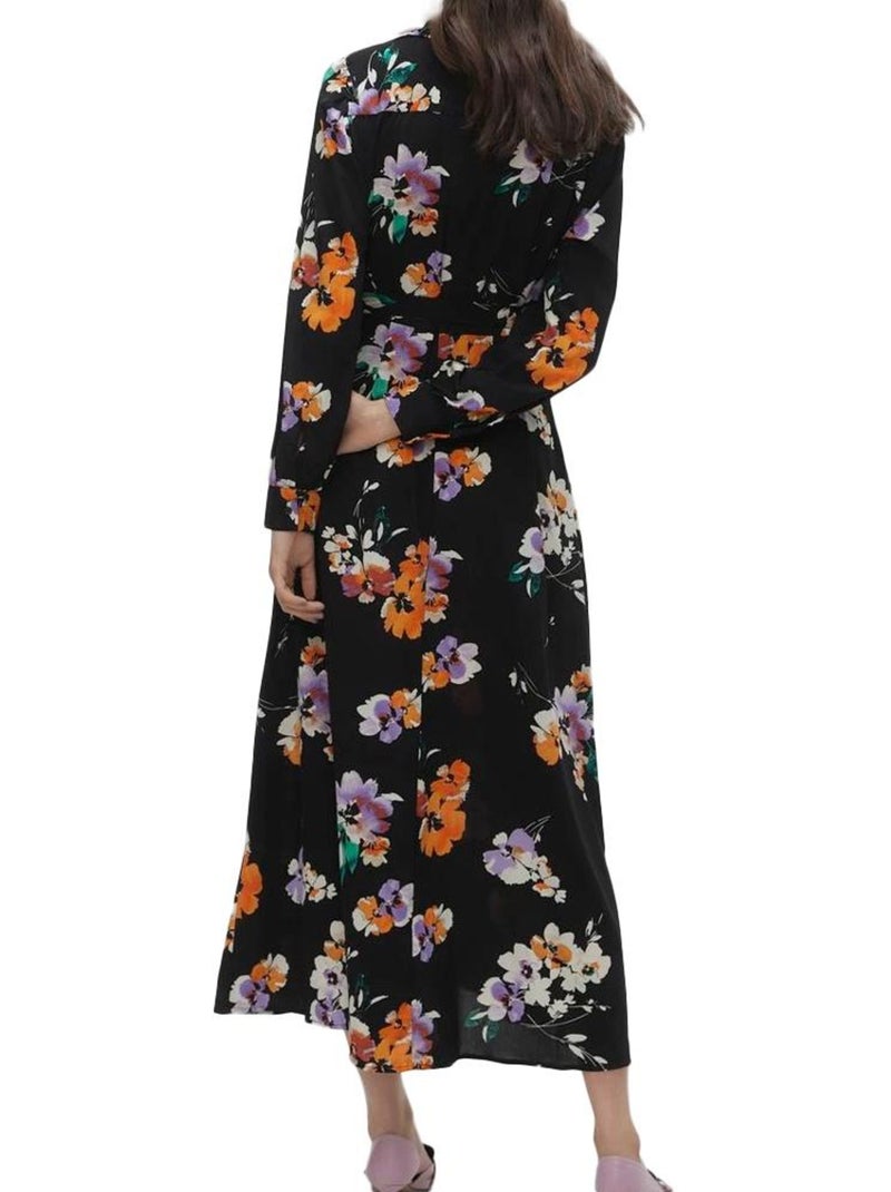Vestido Estampado Vero Moda para Mujer Negro - Kiabi