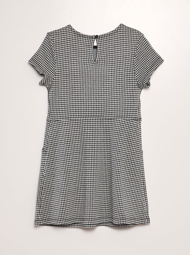 Vestido evasé de punto NEGRO - Kiabi