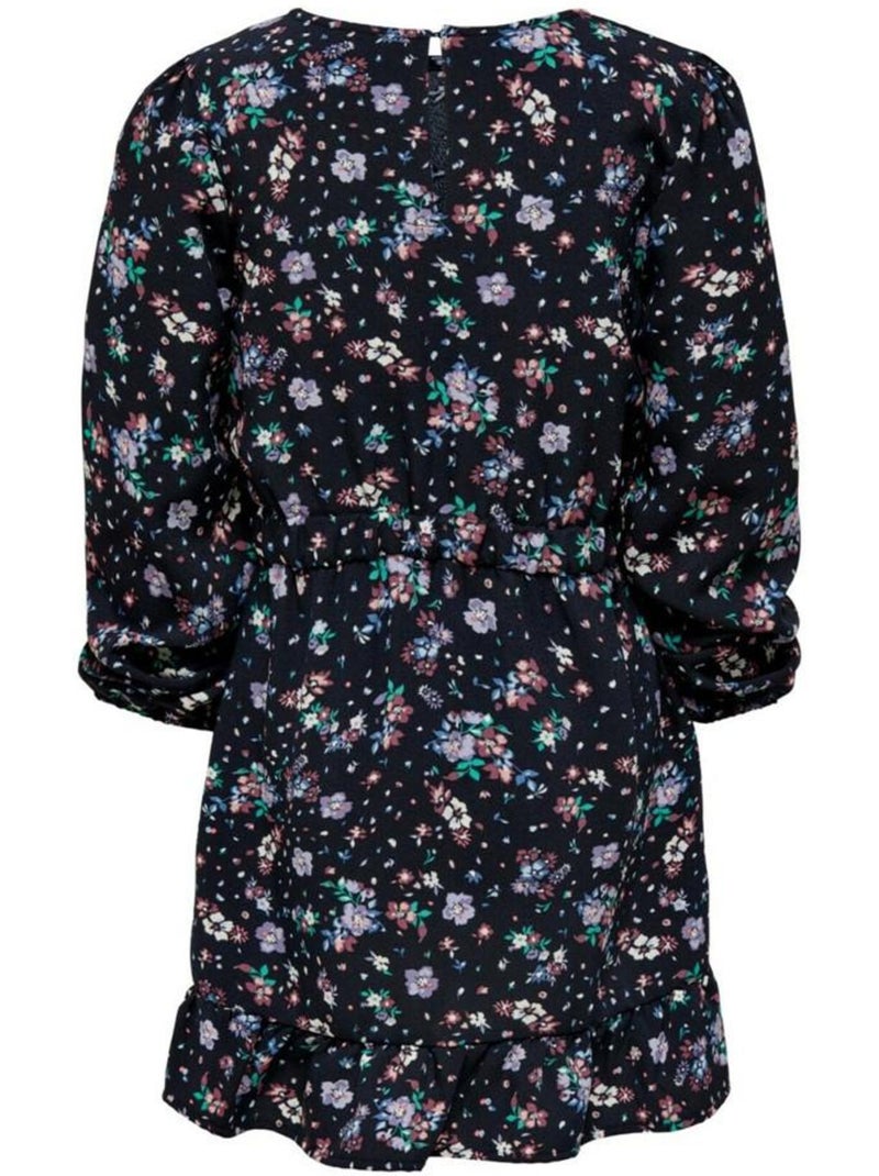 Vestido floral para niña Kids Only Azul marino - Kiabi
