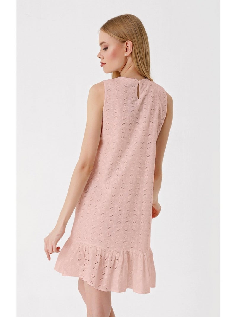 Vestido fluido sin mangas Rosa - Kiabi