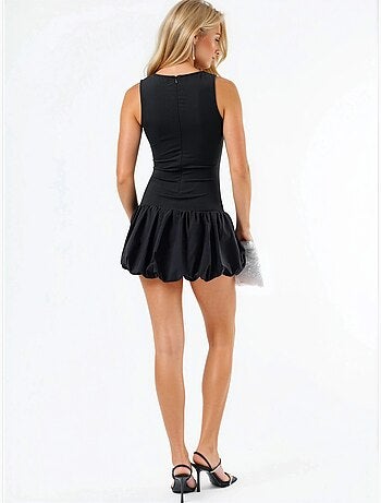 Vestido globo con cuello redondo hiccup