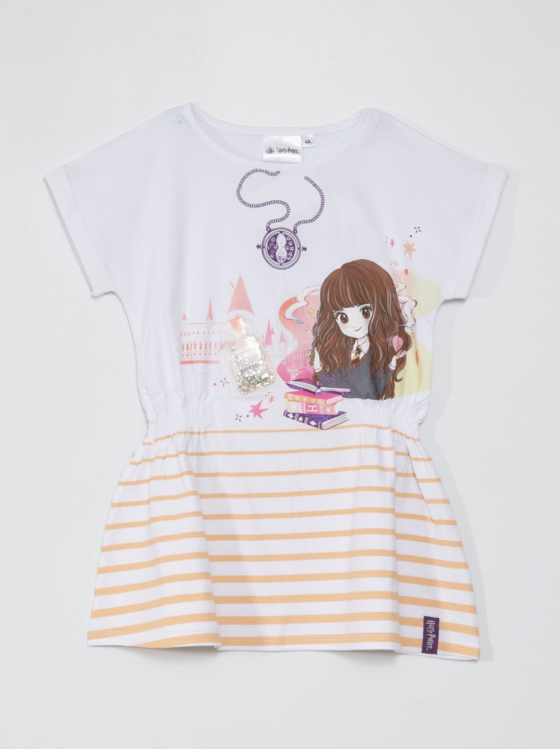 Vestido 'Harry Potter' de punto blanco - Kiabi