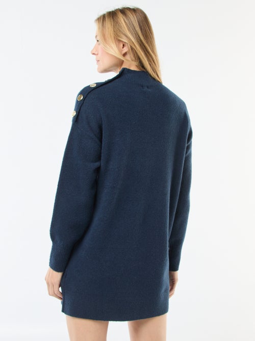 Vestido jersey con botones decorativos - Kiabi