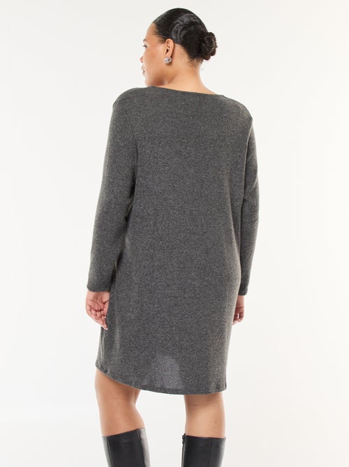 Vestido jersey corto de punto grueso - Kiabi
