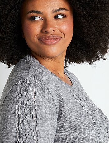 Vestido jersey corto punto fantasía