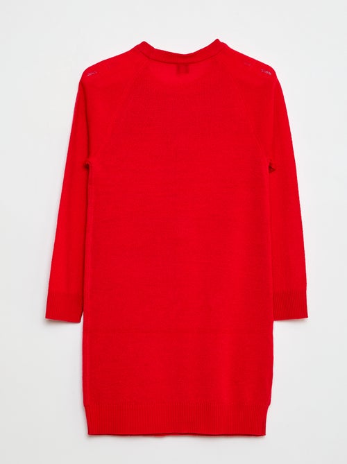 Vestido jersey de punto 'Navidad' - Kiabi