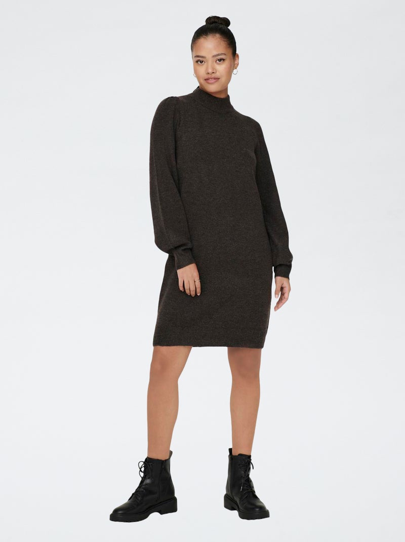 Vestido jersey hasta la rodilla 'JDY' Marron - Kiabi