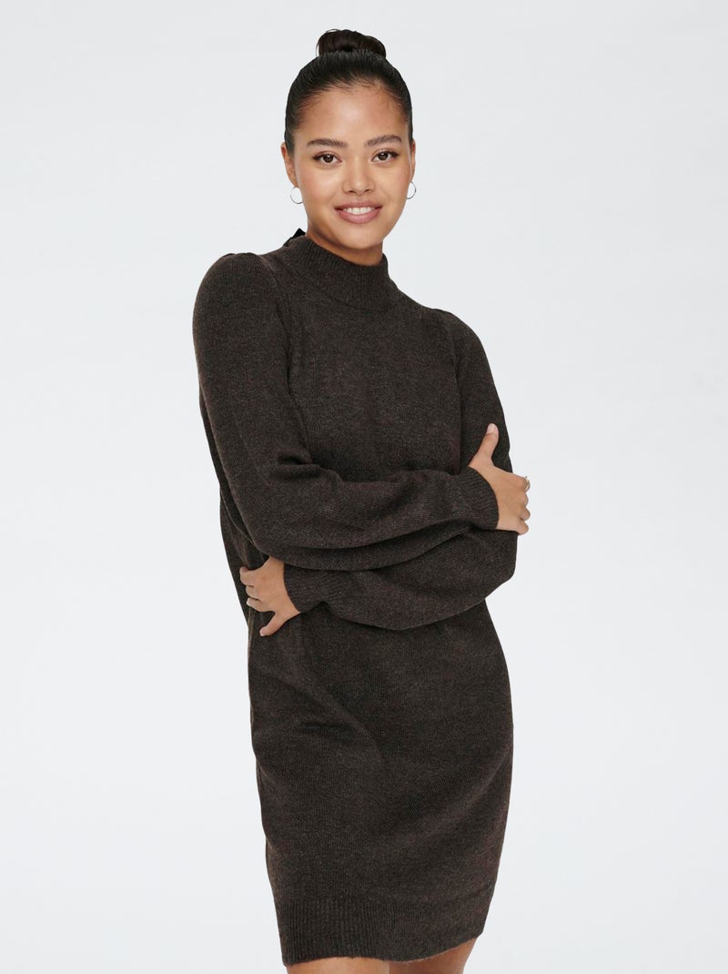 Vestido jersey hasta la rodilla 'JDY' Marron - Kiabi