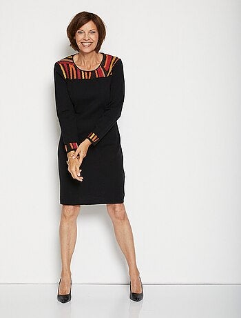 Vestido jersey jacquard