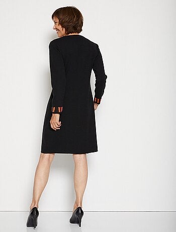 Vestido jersey jacquard