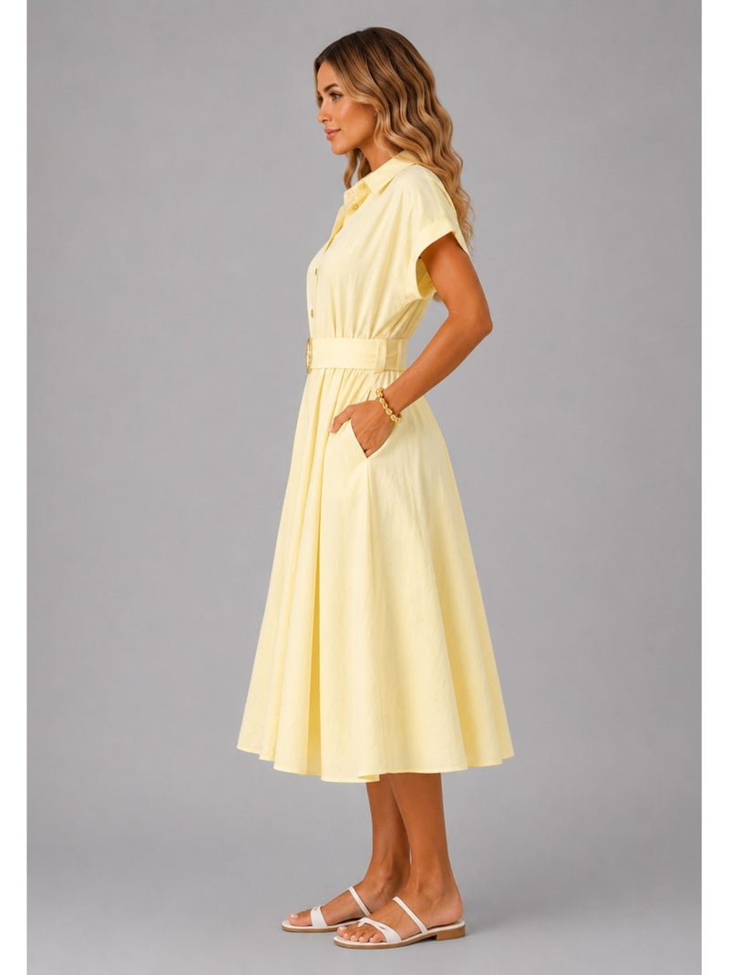 Vestido Kebello Amarillo - Kiabi