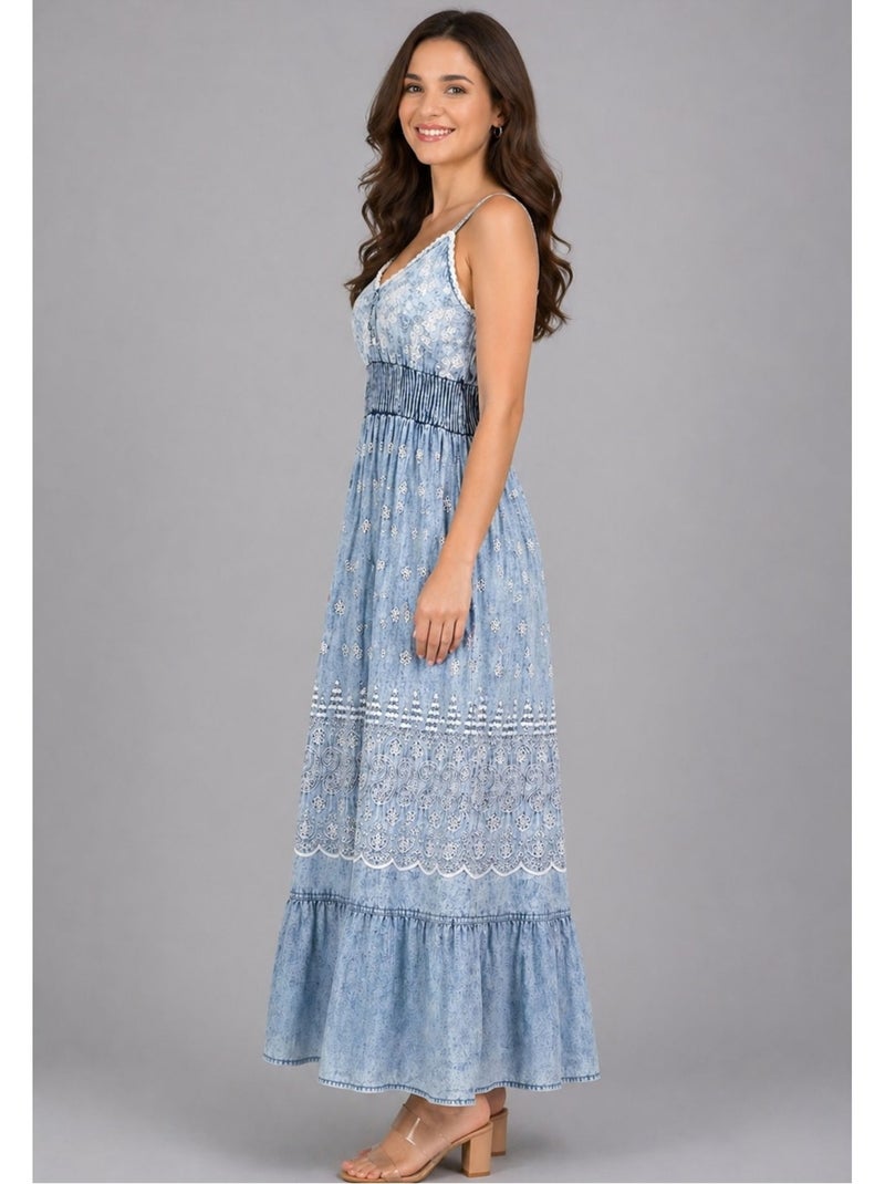 Vestido Kebello Azul cielo - Kiabi