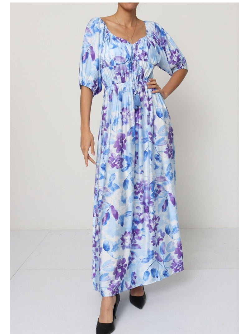 Vestido Kebello Azul - Kiabi