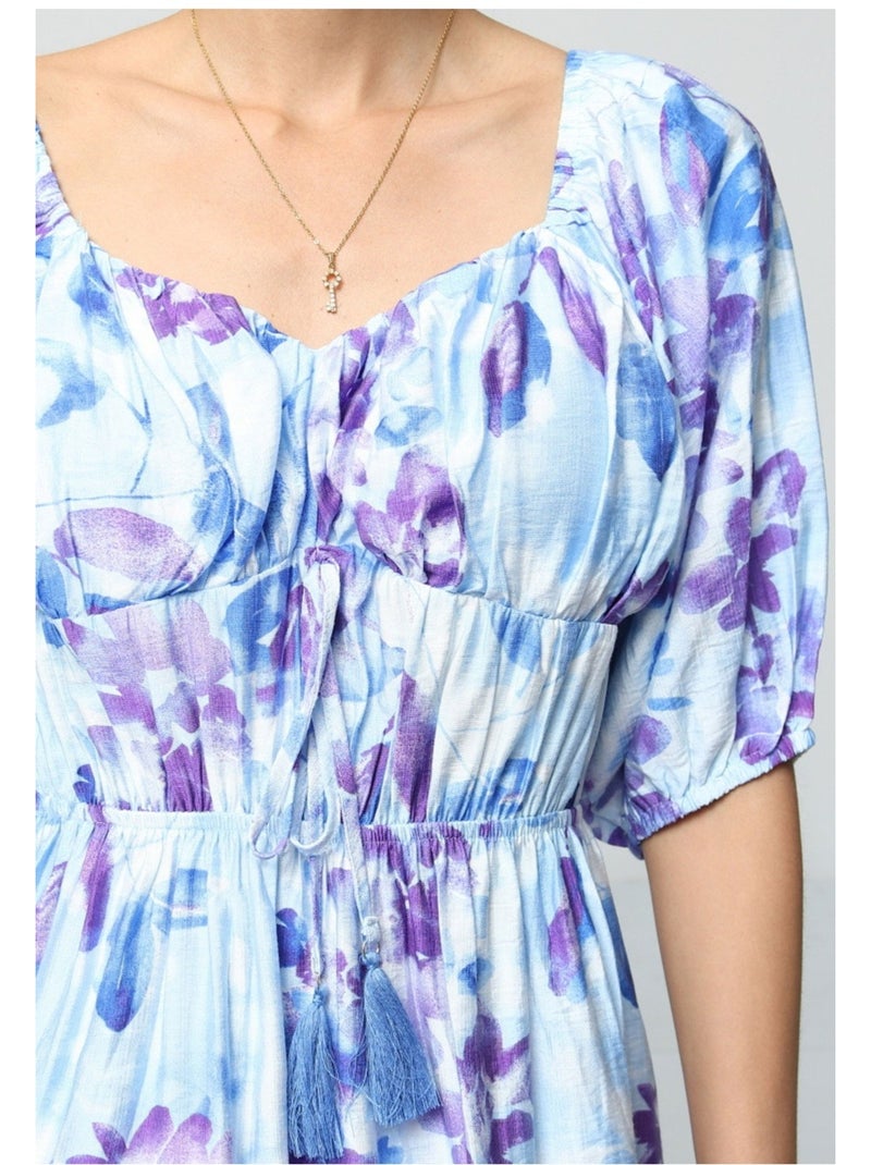 Vestido Kebello Azul - Kiabi