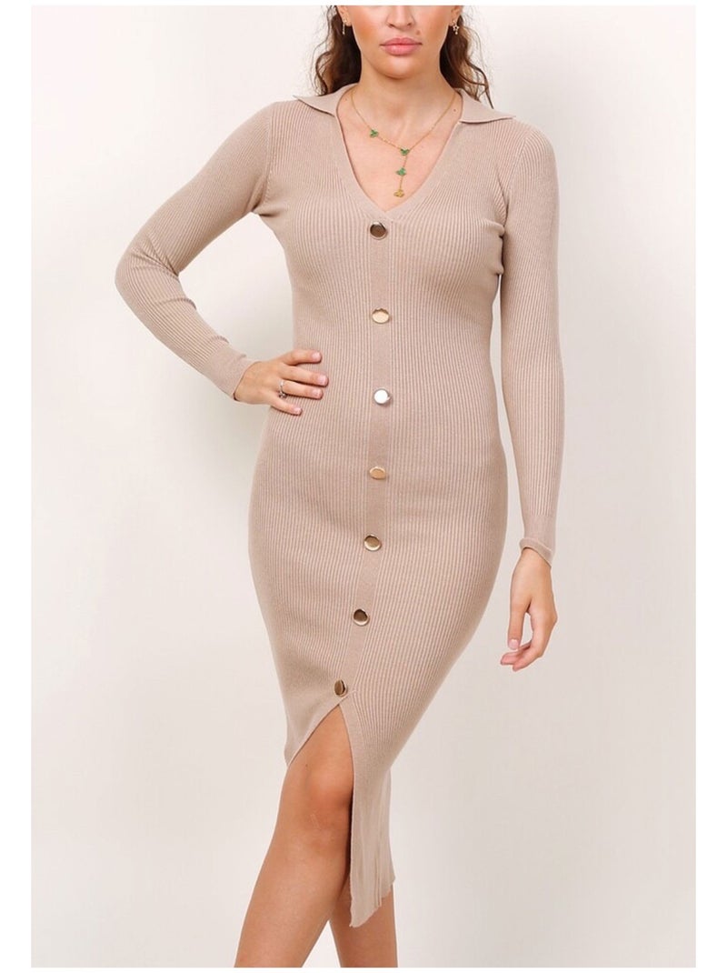 Vestido Kebello Beige - Kiabi