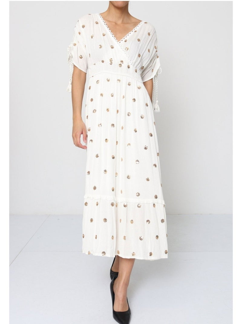 Vestido Kebello Blanco - Kiabi