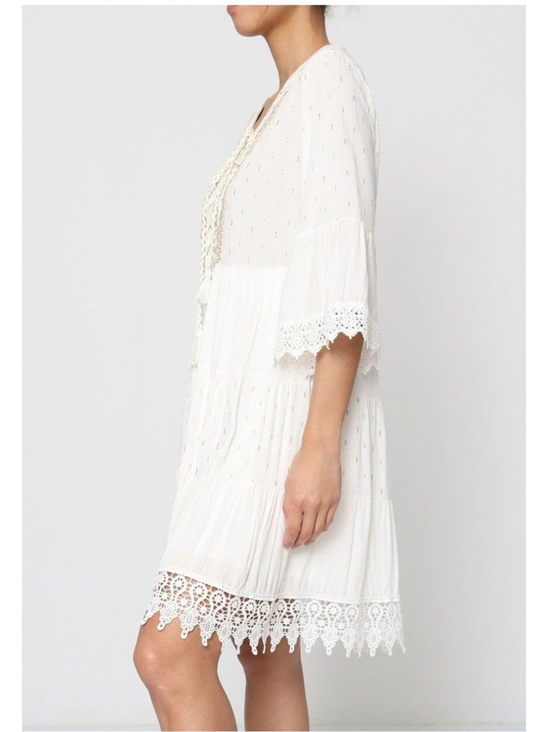 Vestido Kebello Blanco - Kiabi