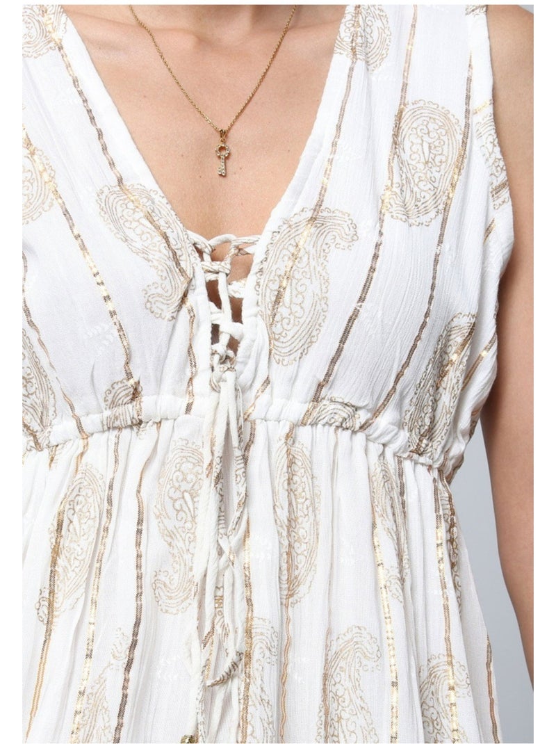Vestido Kebello Blanco - Kiabi