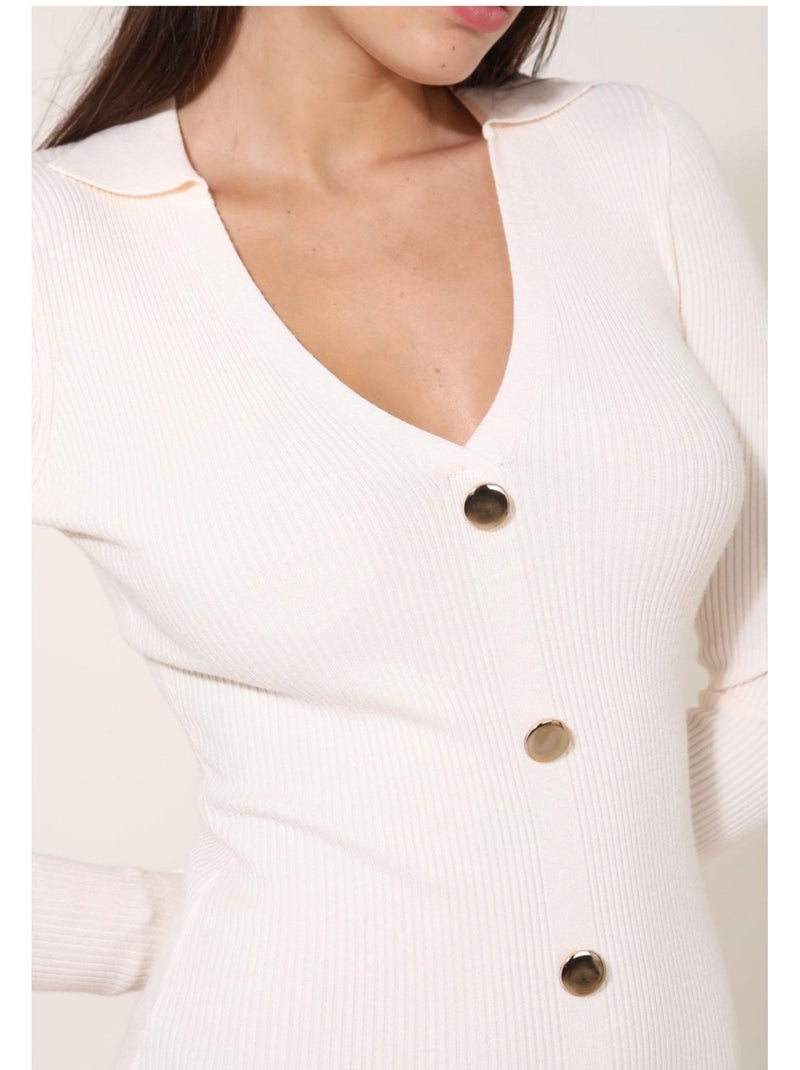 Vestido Kebello Blanco - Kiabi