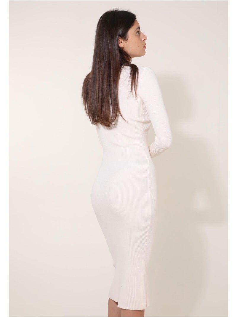 Vestido Kebello Blanco - Kiabi