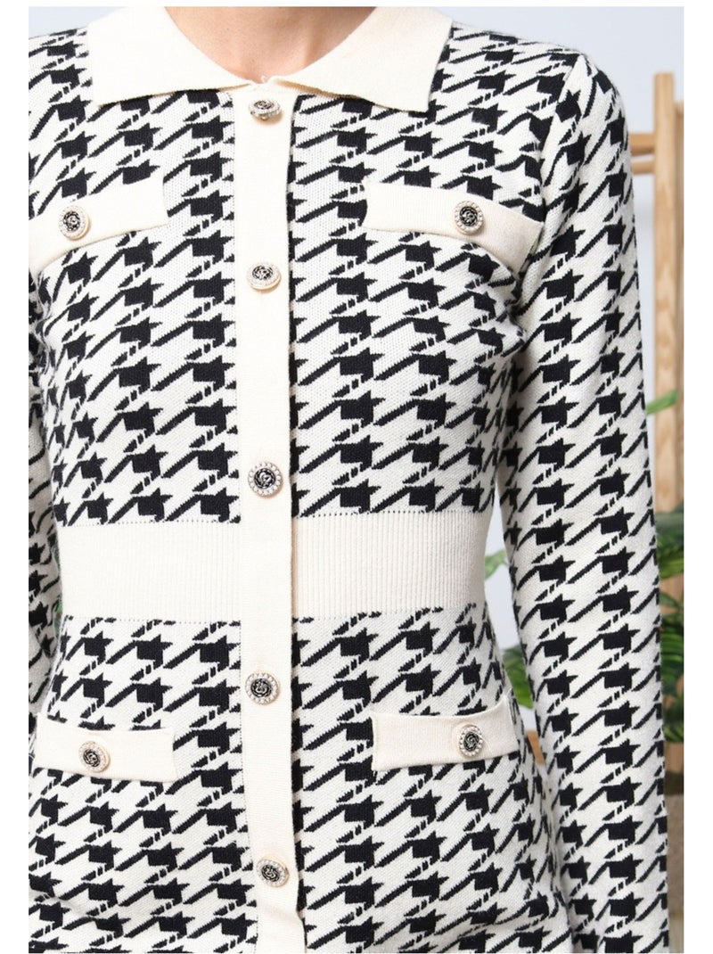 Vestido Kebello Blanco Negro - Kiabi