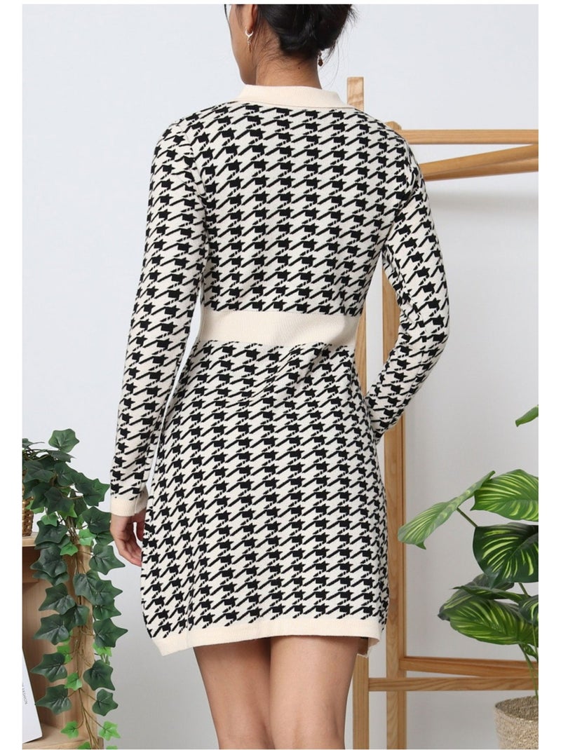 Vestido Kebello Blanco Negro - Kiabi