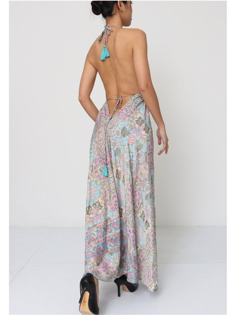 Vestido Kebello Gris amarillo - Kiabi