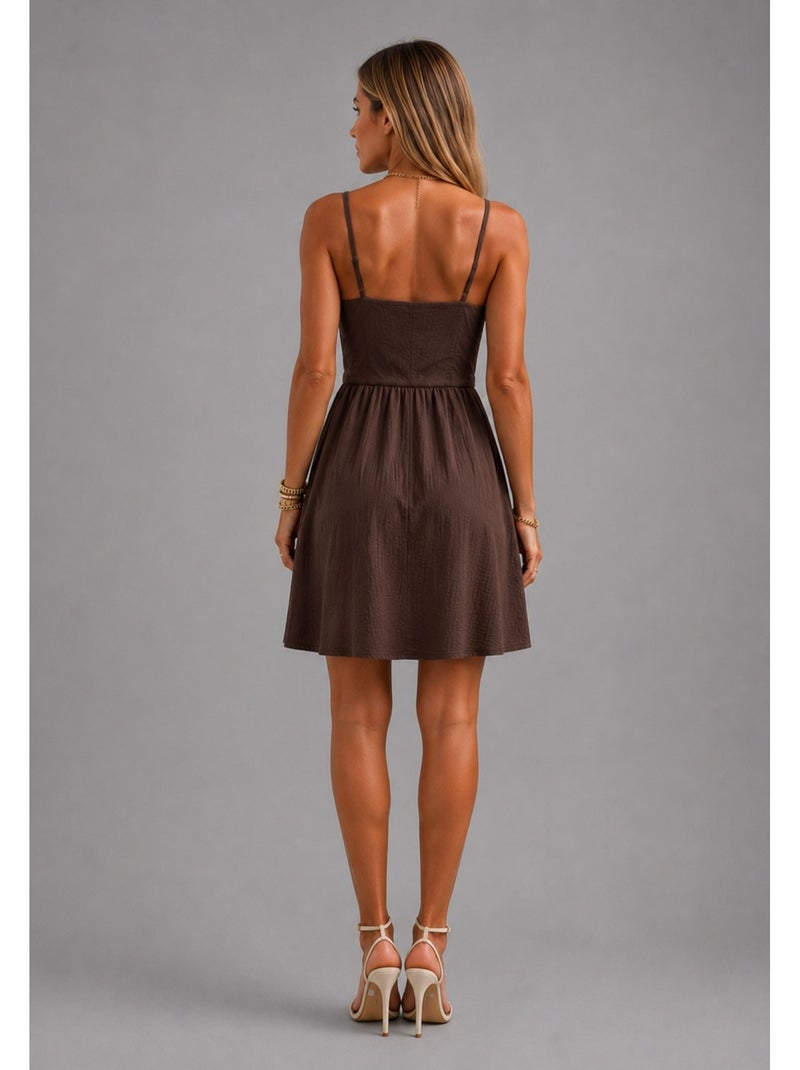 Vestido kebello Marrón - Kiabi