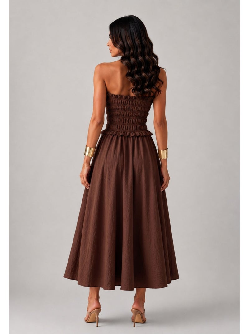 Vestido Kebello Marrón - Kiabi