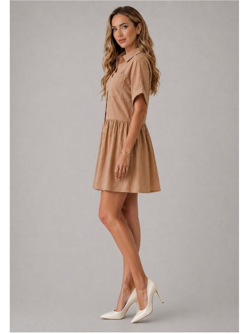 Vestido Kebello Marrón - Kiabi