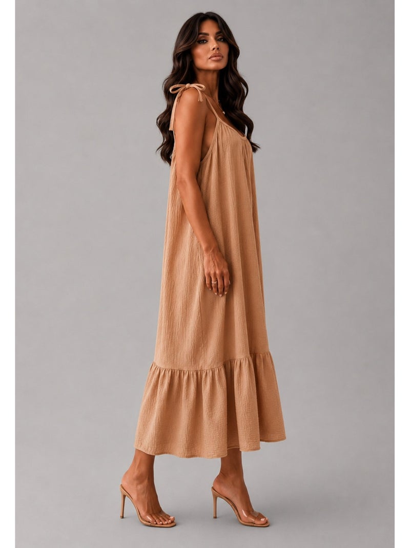 Vestido Kebello Marrón - Kiabi