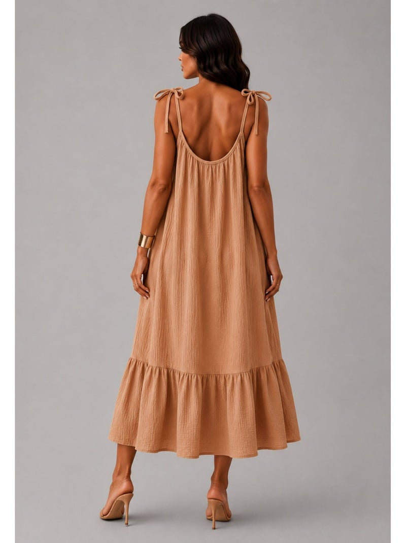 Vestido Kebello Marrón - Kiabi