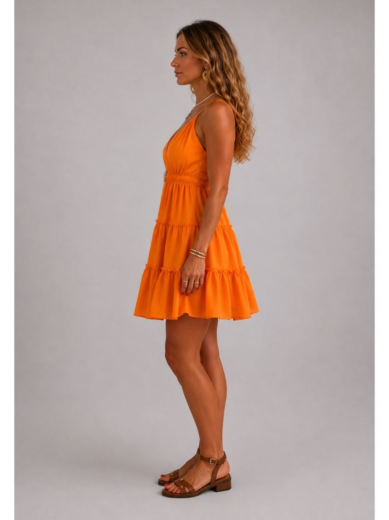 Vestido kebello Naranja - Kiabi