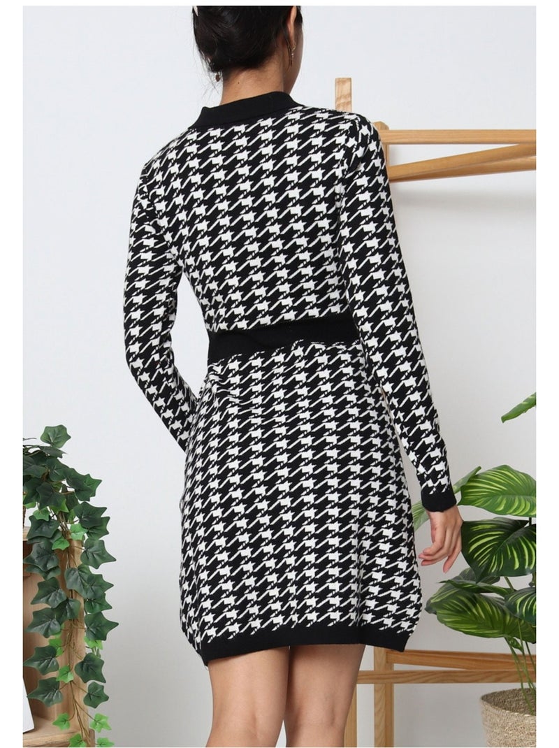 Vestido Kebello Negro Blanco - Kiabi