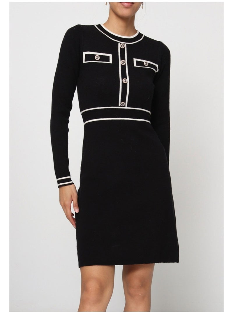 Vestido Kebello Negro Negro - Kiabi