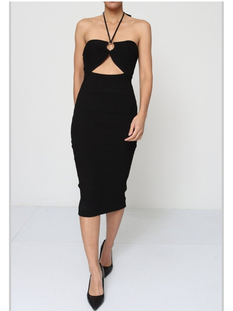 Vestido Kebello Negro Negro - Kiabi