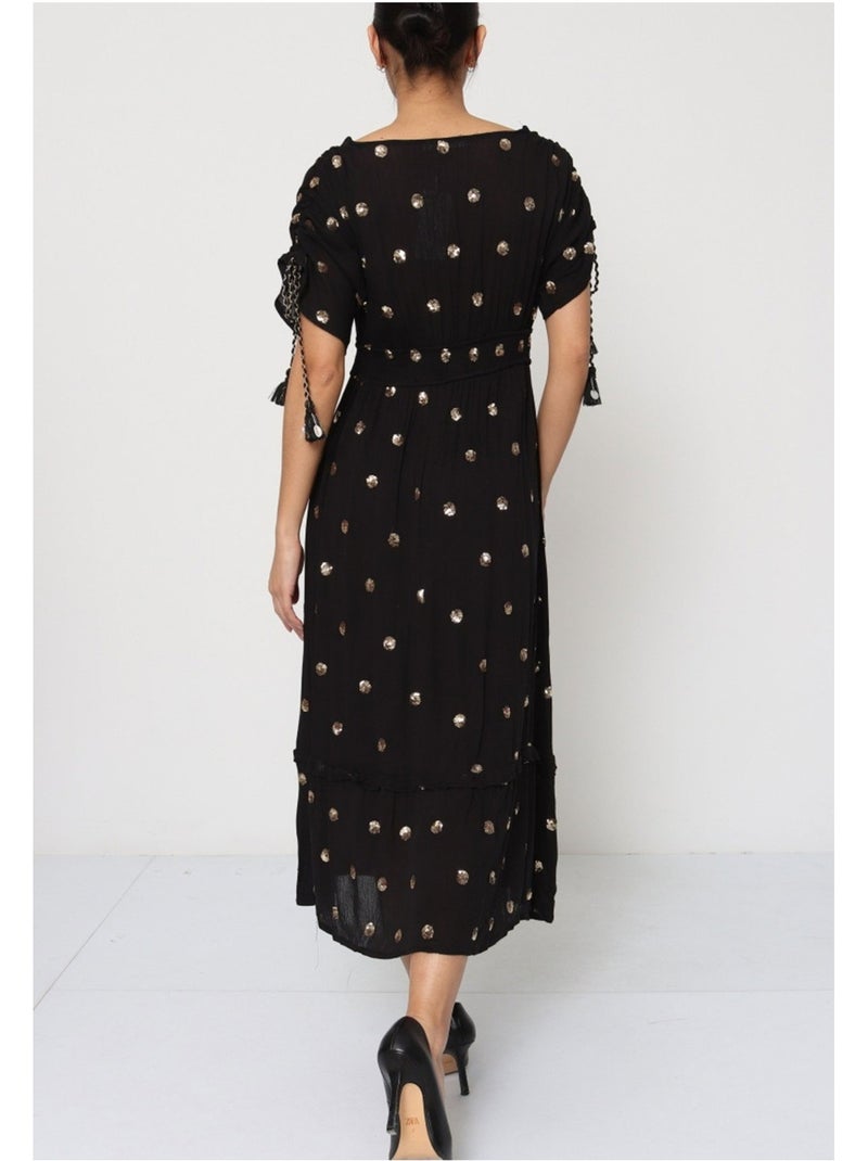 Vestido Kebello Negro Negro - Kiabi