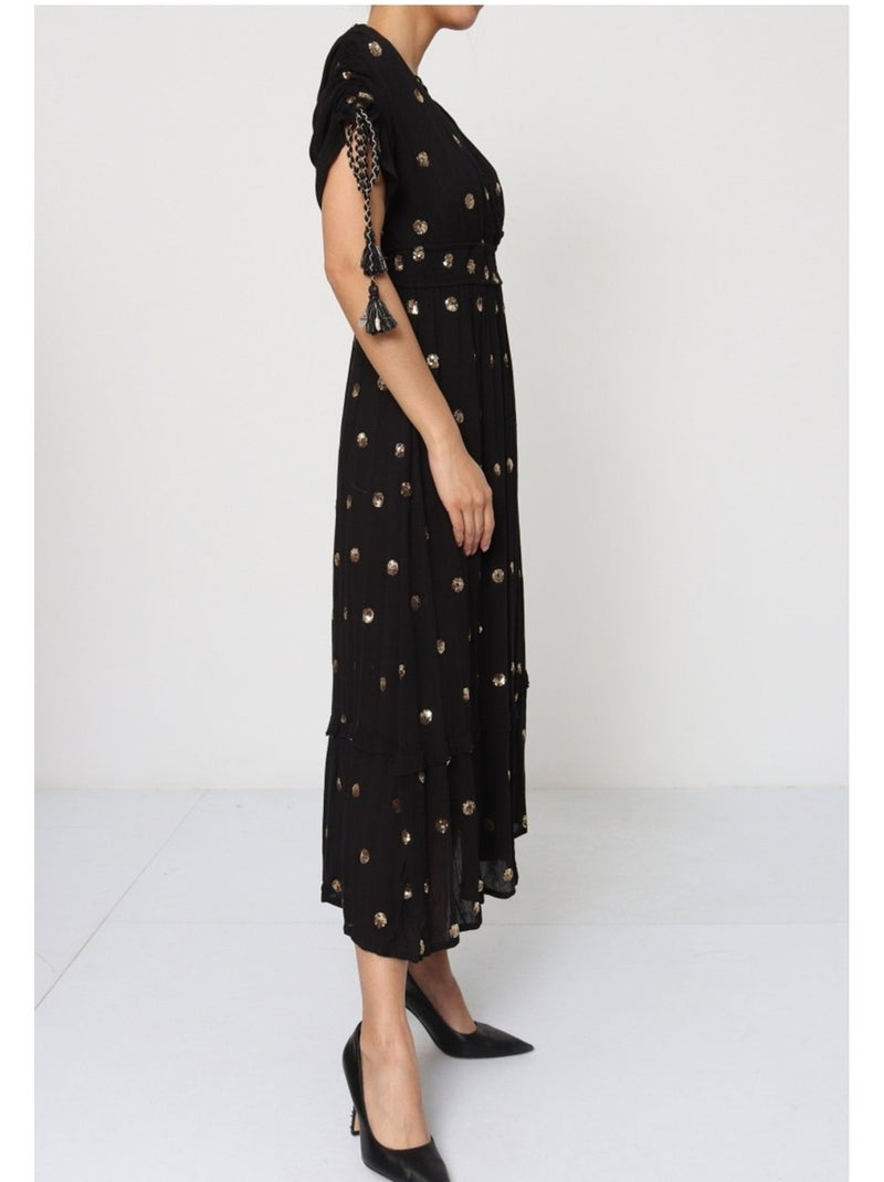 Vestido Kebello Negro Negro - Kiabi
