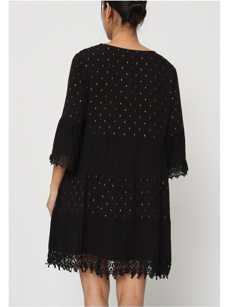 Vestido Kebello Negro Negro - Kiabi