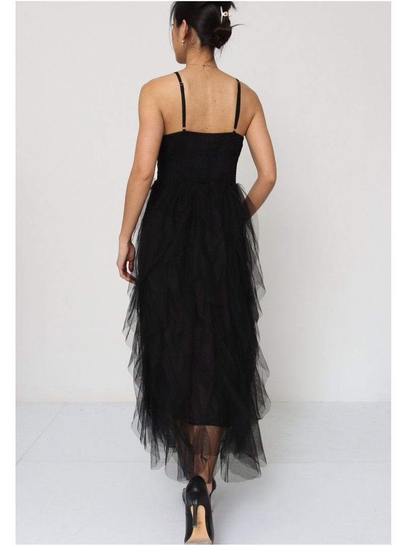 Vestido Kebello Negro Negro - Kiabi
